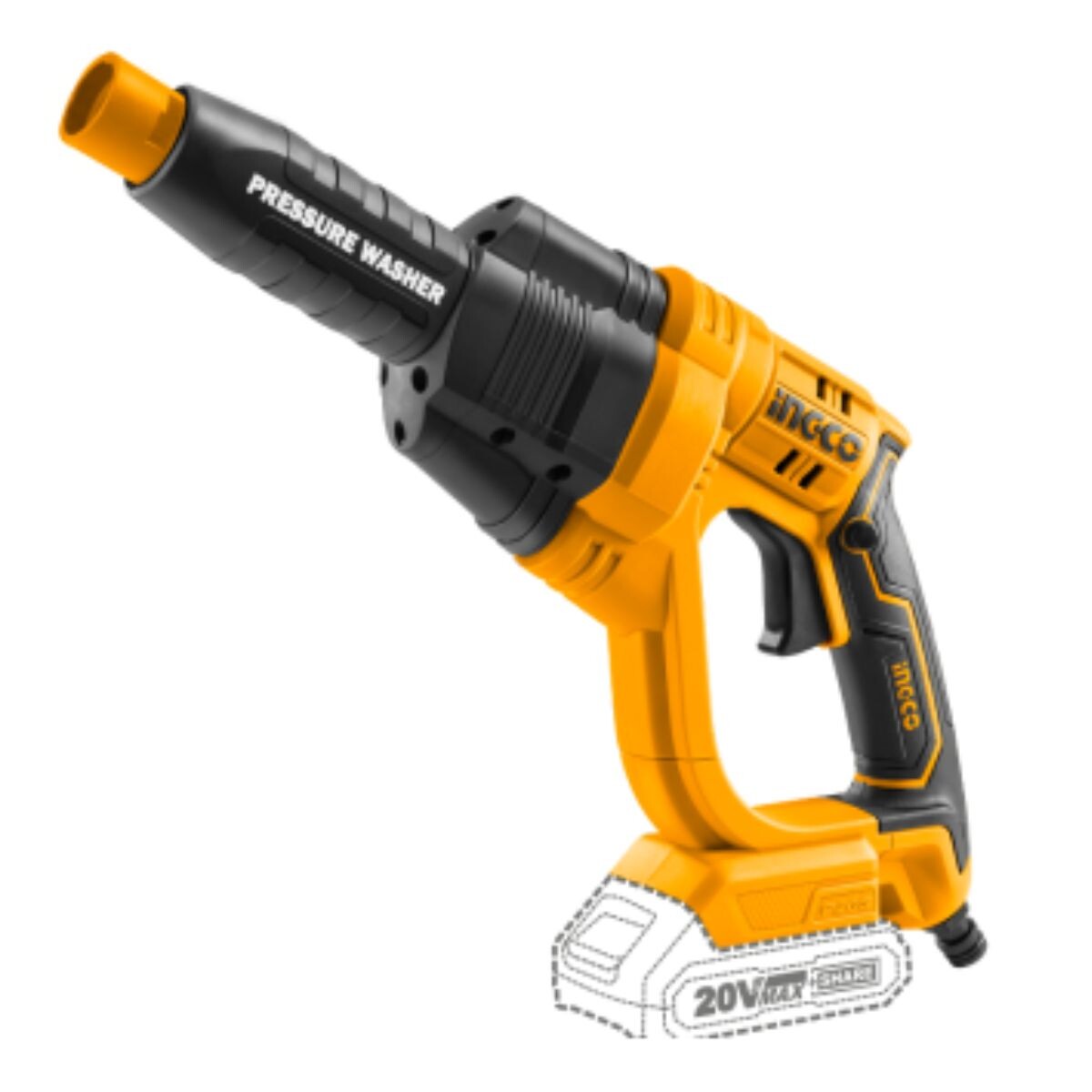 HIDROLAVADORA 20V P20S SIN BAT SIN CARGADOR CPWLI2008 INGCO 