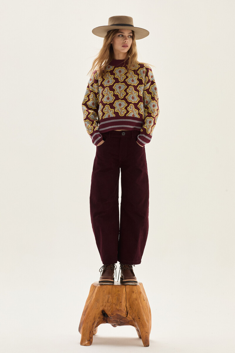 Pantalón Scarlet Bordo