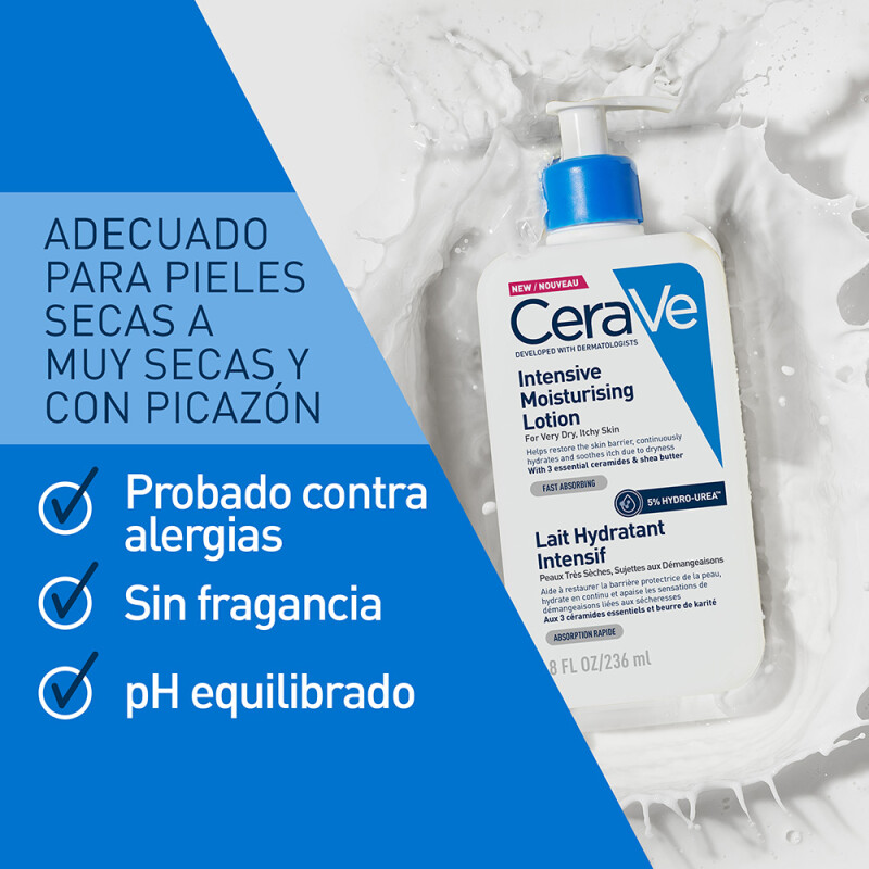 CERAVE LOCION HIDRATANTE INTENSIVA 236 ML - Piel seca a muy seca CERAVE LOCION HIDRATANTE INTENSIVA 236 ML - Piel seca a muy seca
