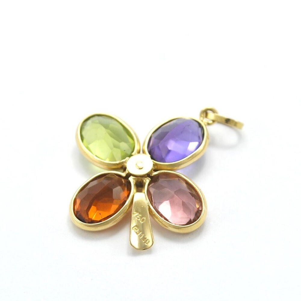 Dije En Oro 18K Y Piedras Semipreciosas Dije En Oro 18K Y Piedras Semipreciosas