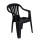 Silla MOR PlÃ¡stica Bela Vista con Apoya Brazo Negro