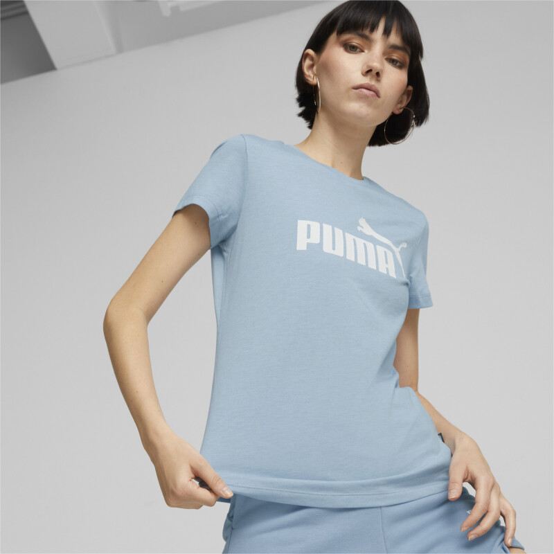 Remera de Mujer Puma Logo Azul Piedra