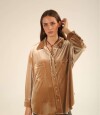 Camisa Bimba Velvet Beige