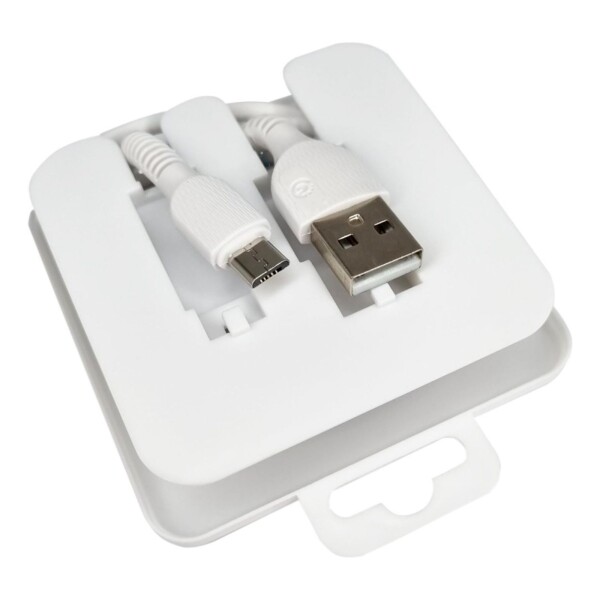Cable De Datos Carga Usb Micro Usb 1 Metro Goldtech Color Variante Blanco