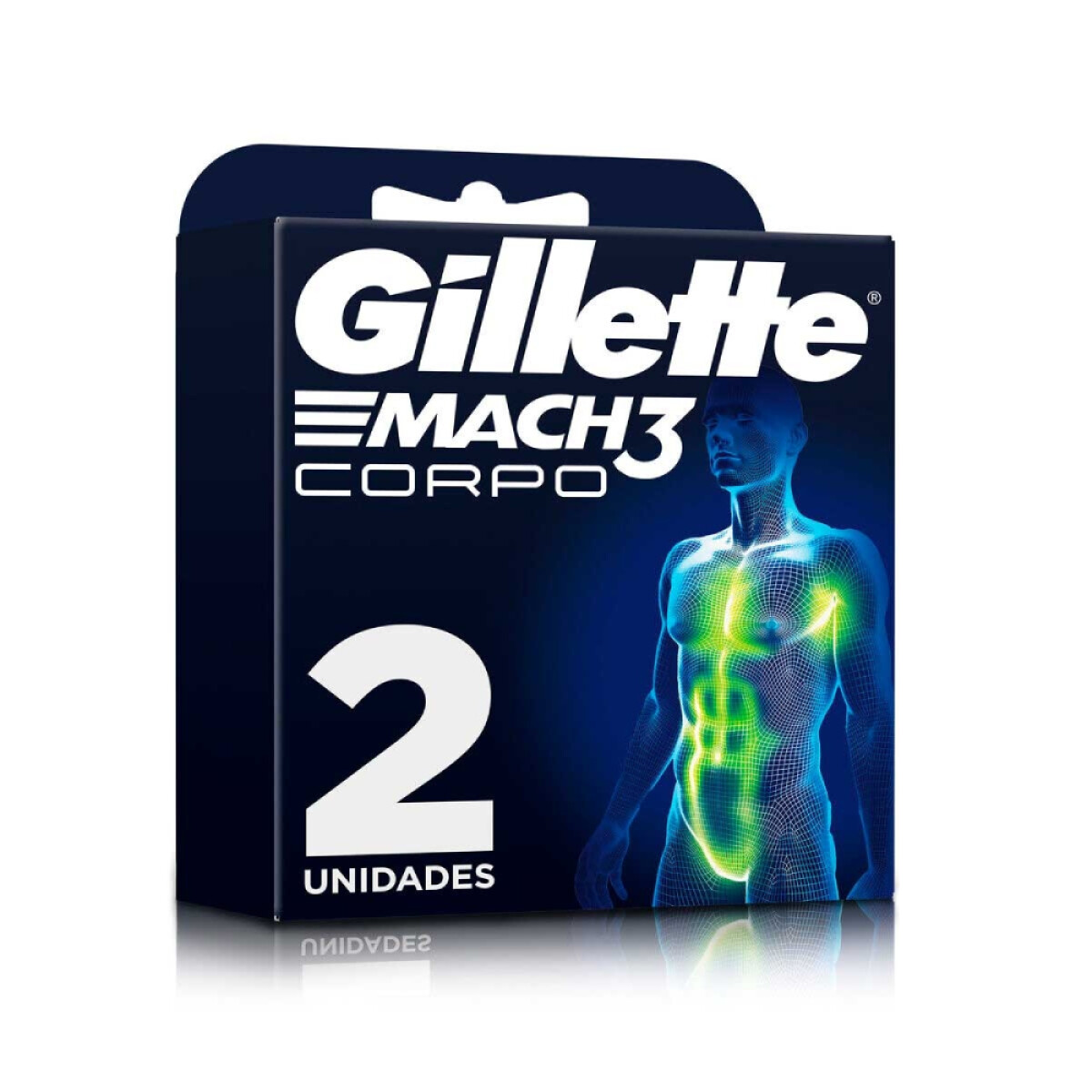 Gillette Mach 3 Cuerpo Dispenser X2 