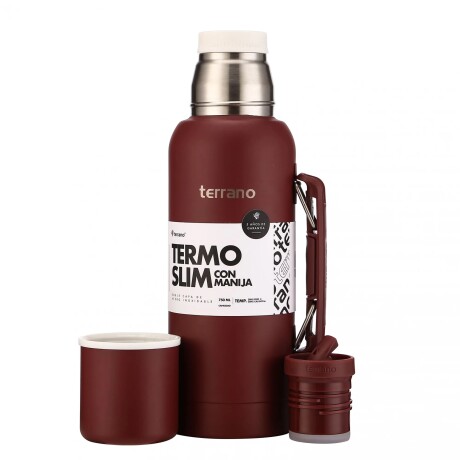 TERMO PREMIUM CON MANIJA 750ML BORDO BORDEAUX