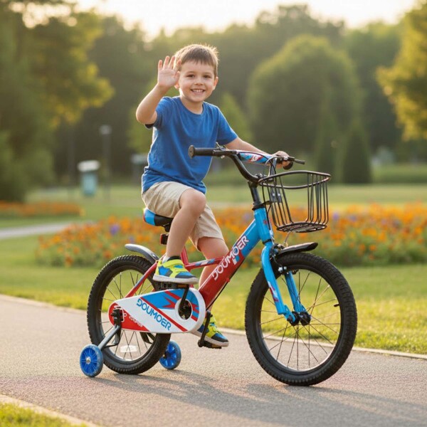 Bicicleta Infantil Doumoer R16 Canasto Parrilla Guardabarros Rojo 1