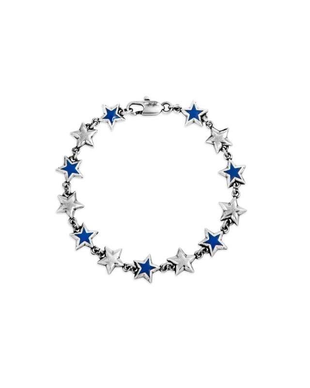 TwoJeys Pulsera Blue Enameled Stars TwoJeys Pulsera Blue Enameled Stars