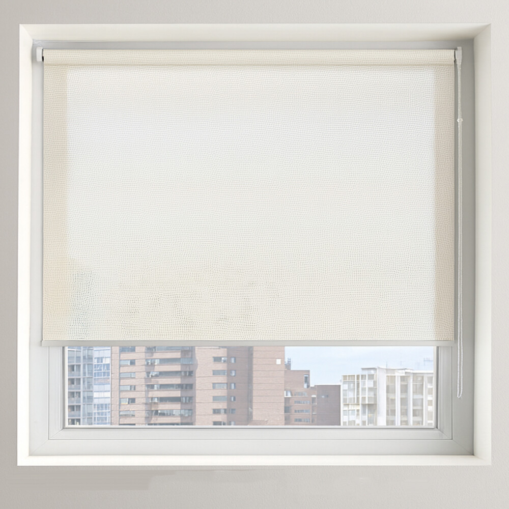 Cortina Screen Pvc Roller Tela Microperforada 1.20x2.00m Beige