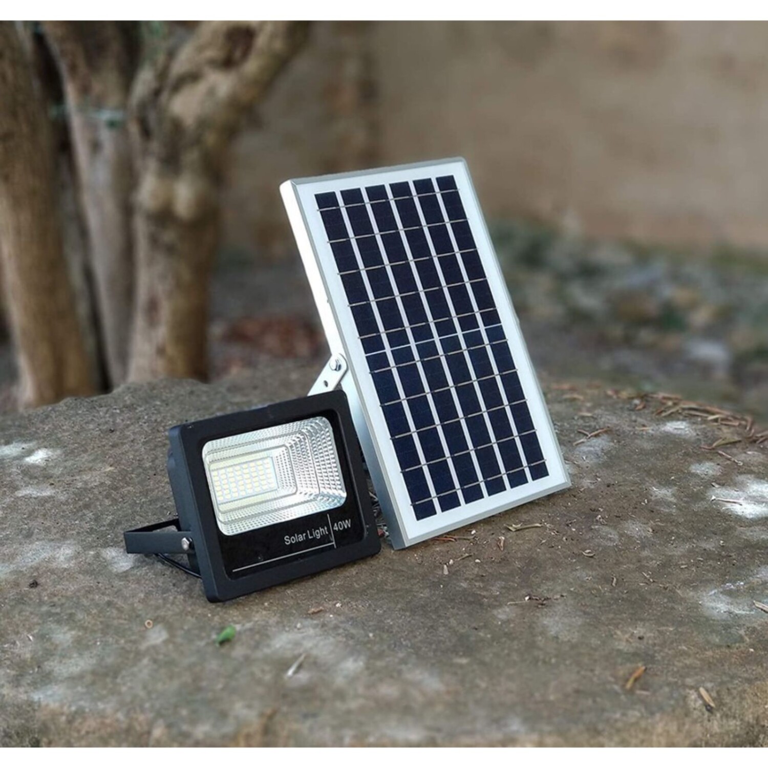 Foco Solar Led 40w Sensor Panel Patio Jardin Calles Exterior — Atrix