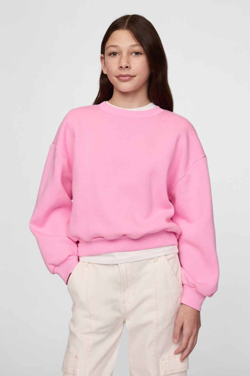 Buzo Deportivo Logo Gap Niña Parisian Pink