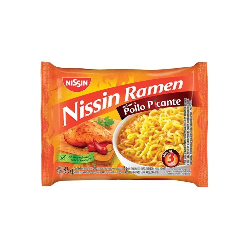 NISSIN FIDEO NOODLES POLLO PICANTE 68G Nissin Fideo Noodles Pollo Picante 68g