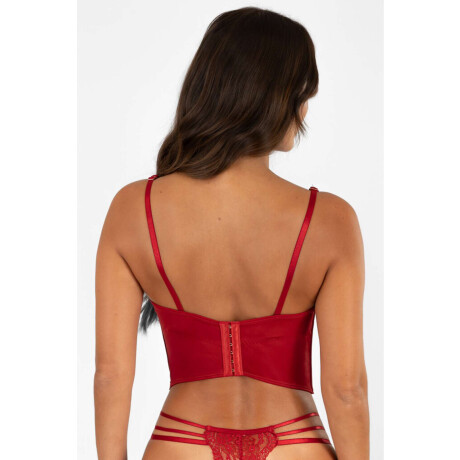 Corset lucent Rojo