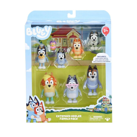 Bluey Extended Heeler Family Pack Figuras Bluey Extended Heeler Family Pack Figuras
