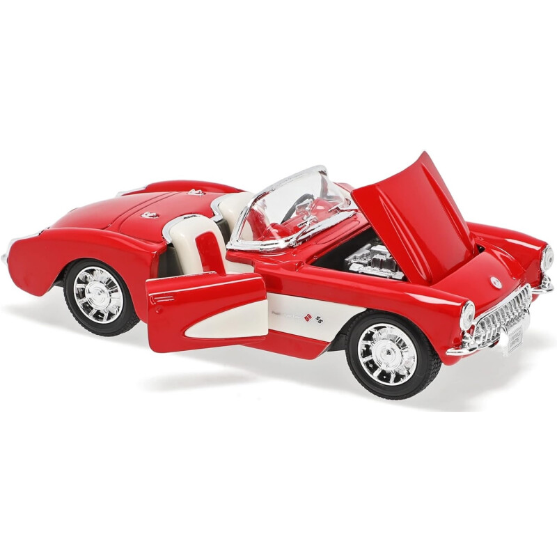 Chevrolet Corvette 1957 Coleccion Welly Original 1:24 Chevrolet Corvette 1957 Coleccion Welly Original 1:24