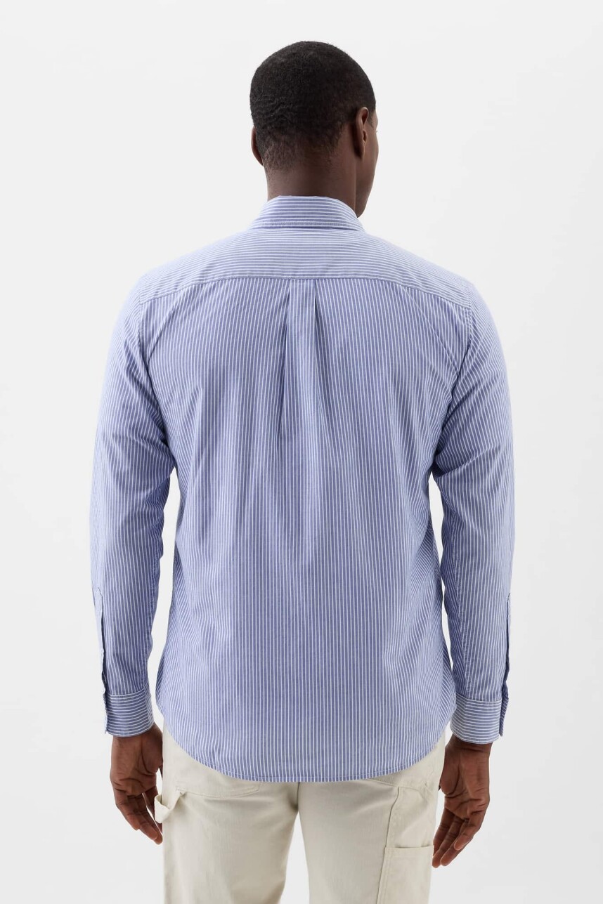 Camisa Hombre Standard Stretch Poplin Matisse Blue 537