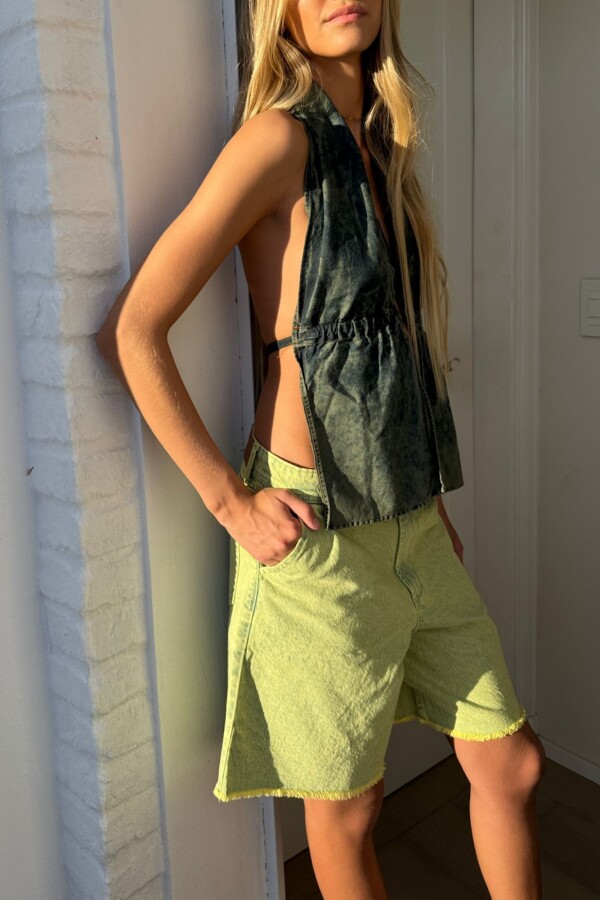 Top Leika Jean Verde
