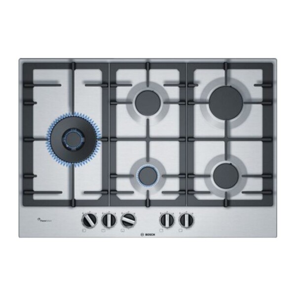 Anafe a gas Bosch PCS7A5B90 Inox 75cm negro
