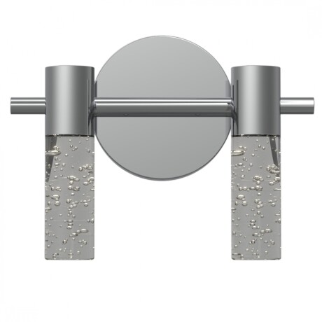 Aplique Led doble cilindro plata efecto agua 10w Aplique Led doble cilindro plata efecto agua 10w
