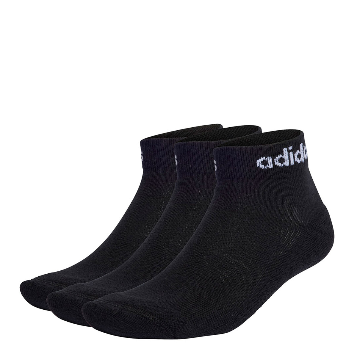 Medias Unisex Adidas C Lin Ankle 3P - Negro - Blanco 