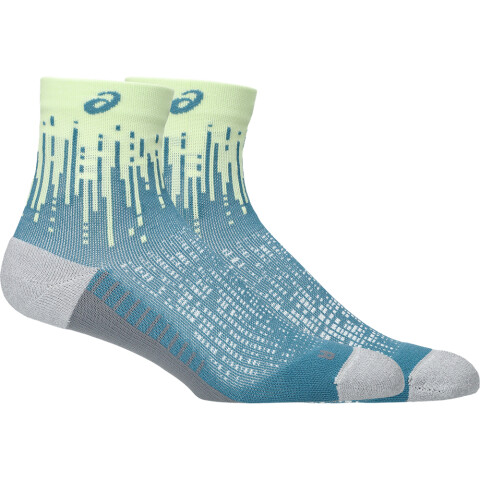 Medias Running Performance Run Sock Quarter Unisex Illuminate Yellow/foggy Teal