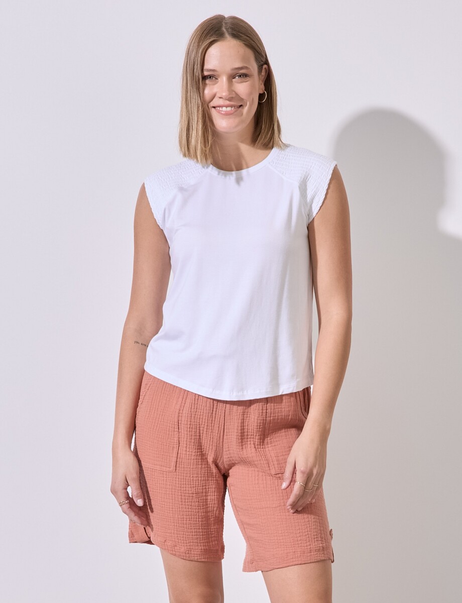 Remera Smock - Blanco 