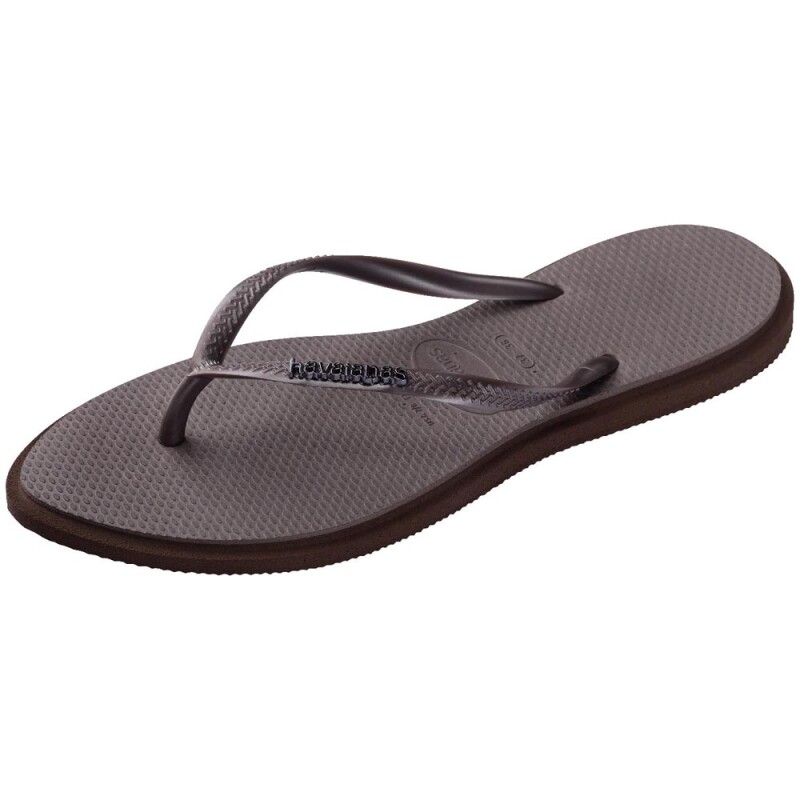 Sandalias Havaianas Slim Point FC Mujer Gris Café