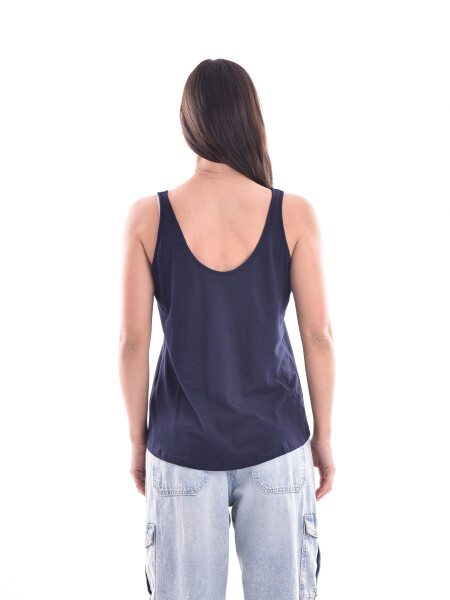 MUSCULOSA BÁSICA LAURA AZUL OSCURO