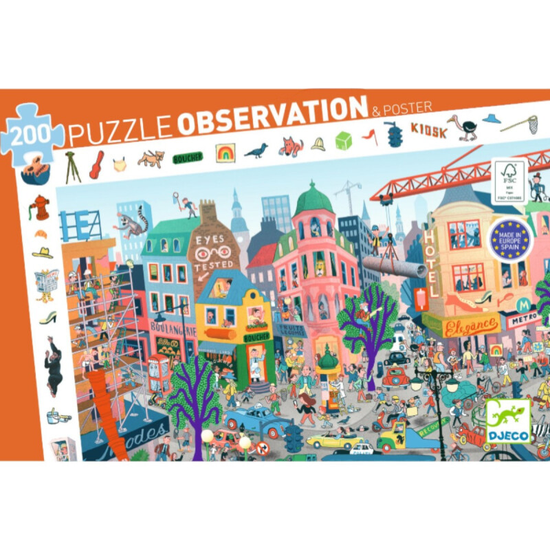 Juego de Mesa Puzzle Observación Ciudad Juego de Mesa Puzzle Observación Ciudad