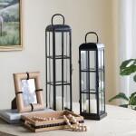 FANALES ALTOS 13x13x60CM 13x13x50CM NEGRO FANALES ALTOS 13x13x60CM 13x13x50CM NEGRO