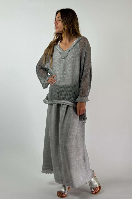 POLLERA AMAPOLA Gris