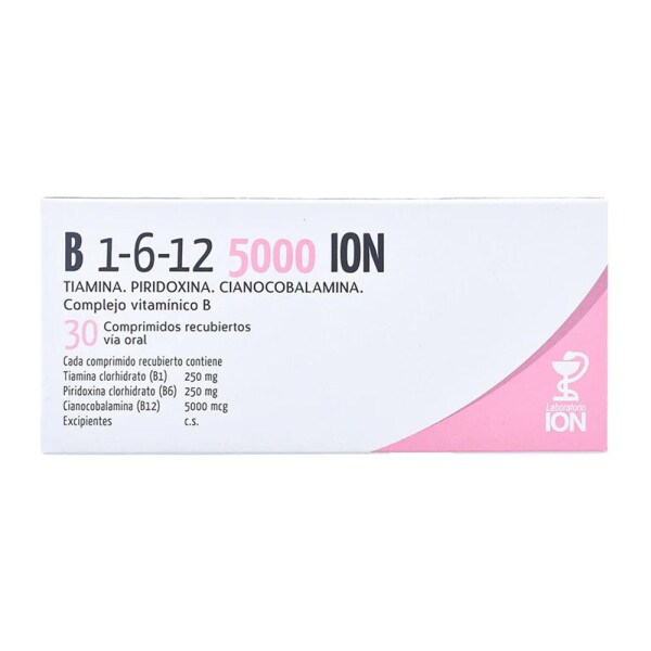 B 1-6-12 5000 30 Comprimidos Recubiertos - ION B 1-6-12 5000 30 Comprimidos Recubiertos - ION