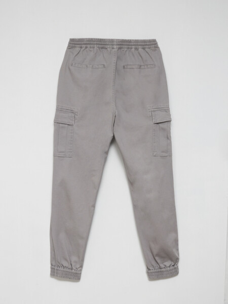 Pantalón cargo jogger Gris Claro