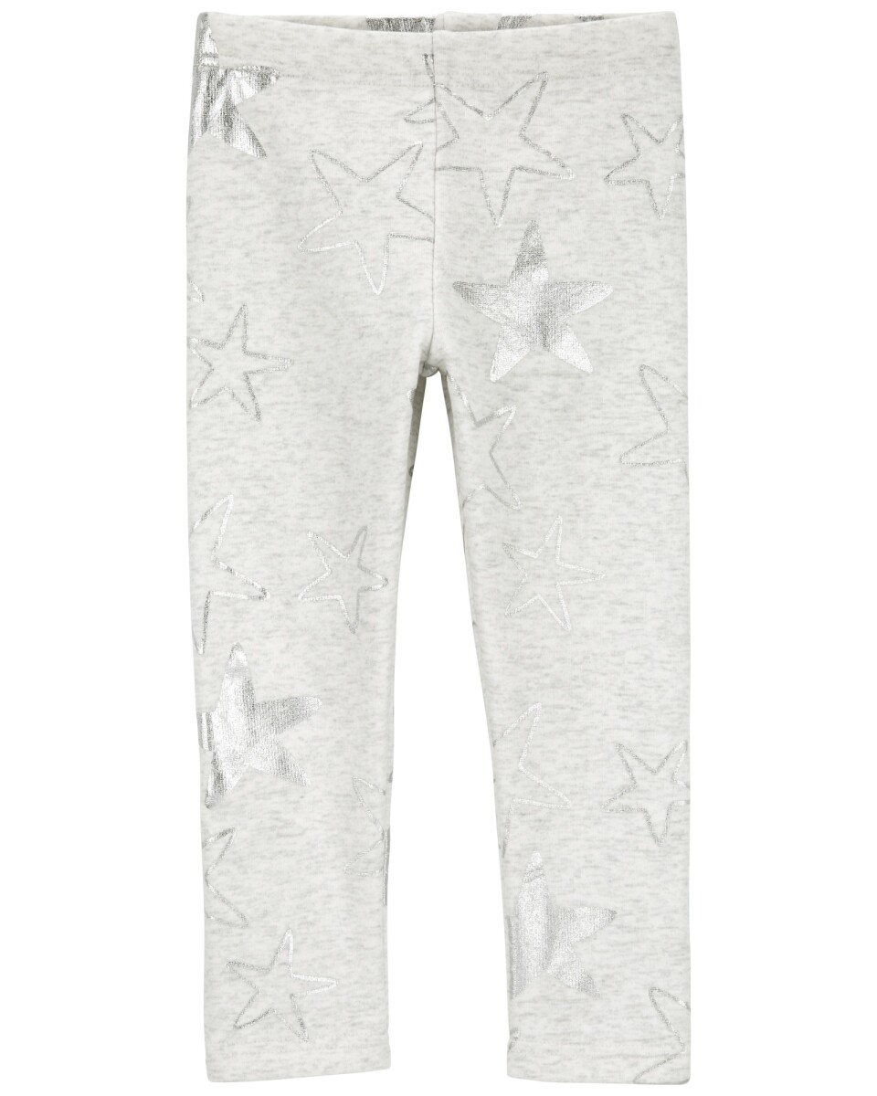 Calza de algodón con felpa, diseño estrellas 