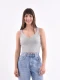 MUSCULOSA TEJIDA CAROLA GRIS