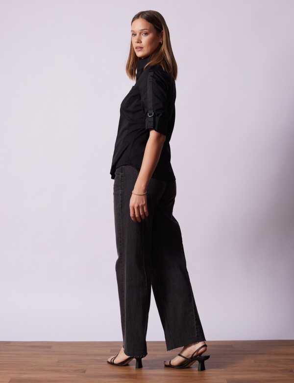 Camisa Algodón NEGRO