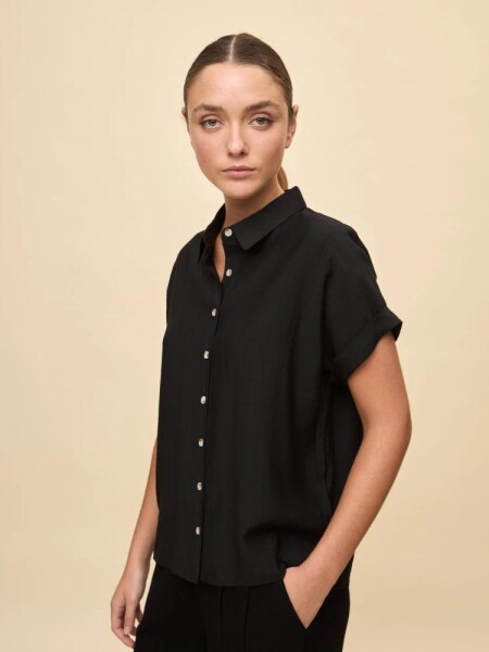 CAMISA ALLIE ELVINA M.CORTA NEGRO