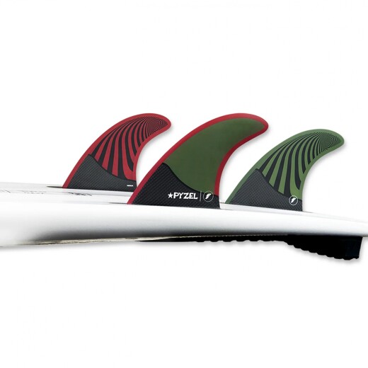 Quilla Futures Pyzel Medium Green/Red Quilla Futures Pyzel Medium Green/Red