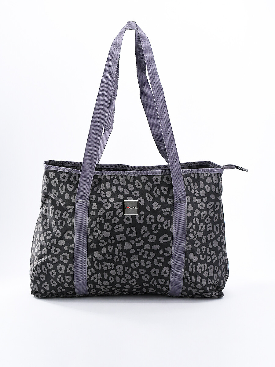 BOLSO DE MANO ESTAMPADO - GRIS 