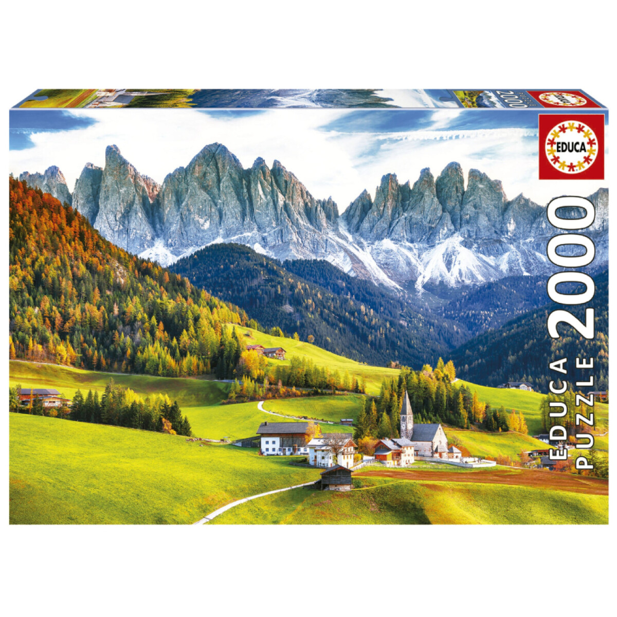 Puzzle Educa Otoño Dolomitas Paisaje Alpes 2000 Piezas 
