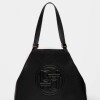 Bolso Eterial En Cuero Graneado Negro