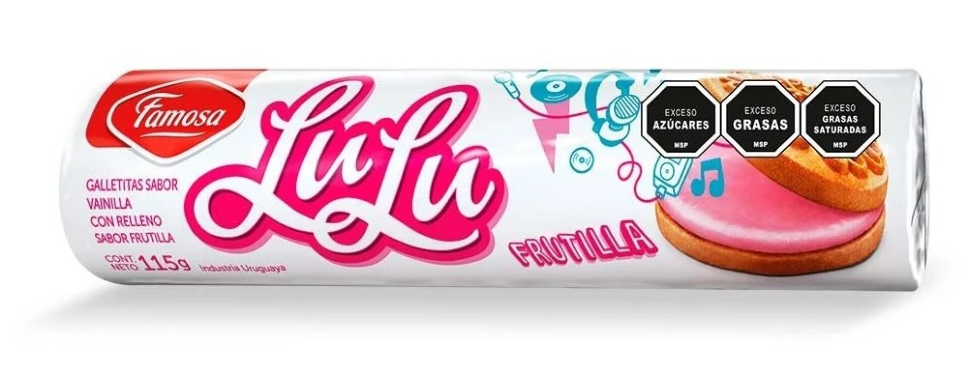 GALLETA RELL LULU 115G FRUTILLA 