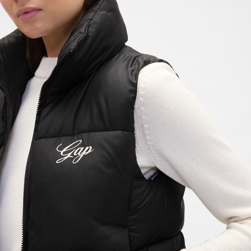 IE LOGO PRIMALOFT PUFFER VEST BASIC BLACK 2