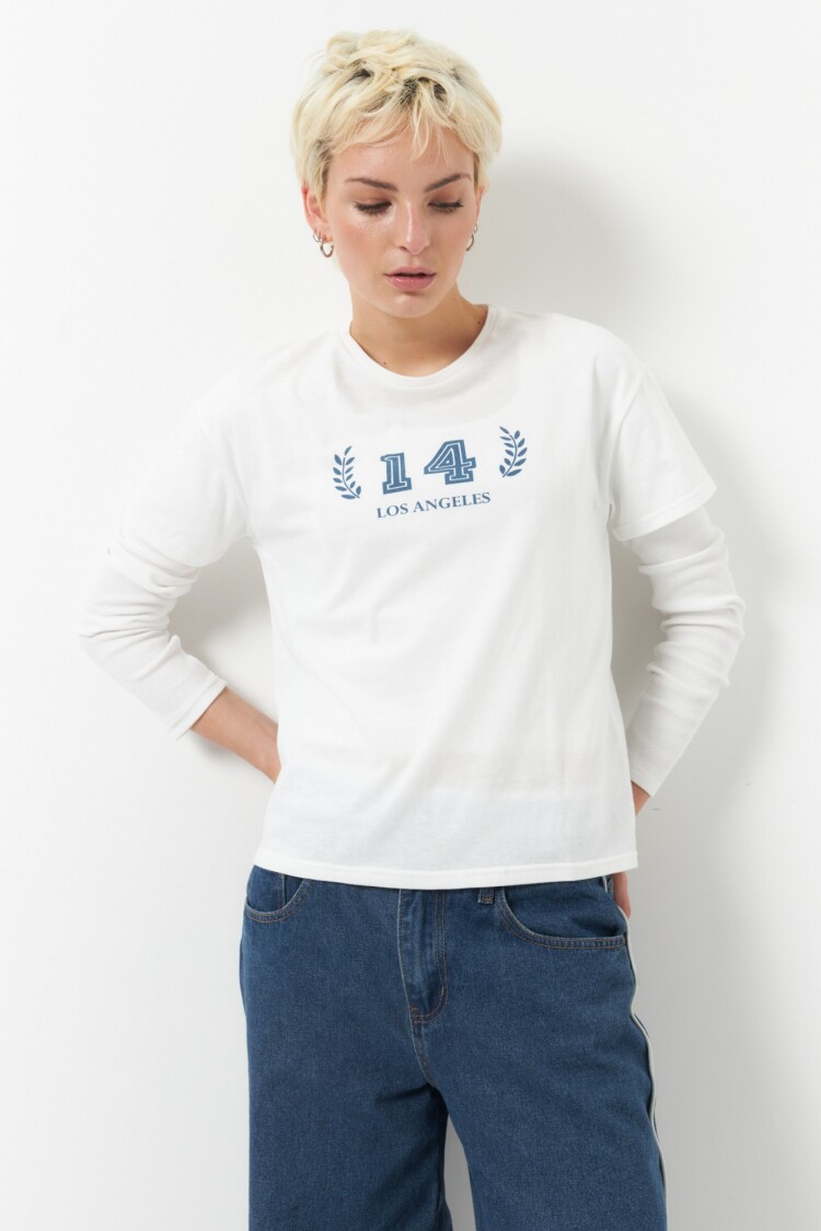 REMERA FOURTEEN Blanco