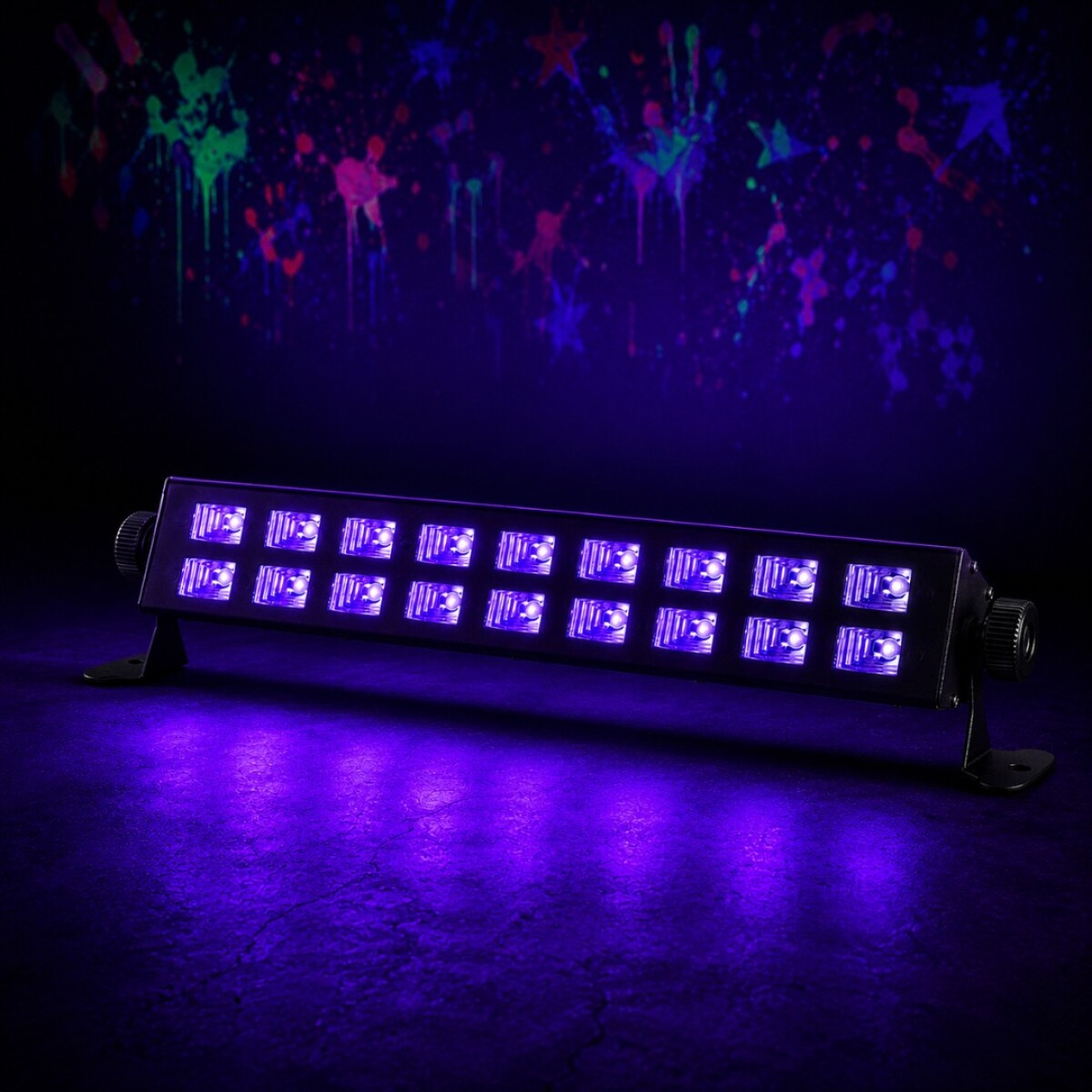 LUZ NEGRA PLS 18 LEDS LEDUV18A 