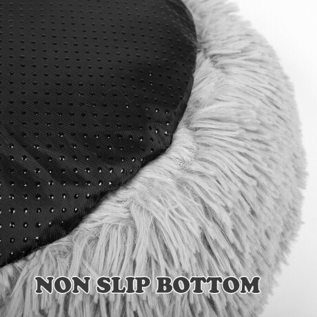 Cama tipo dona para Perro/Gato 60 cm gris