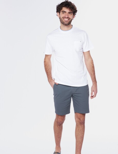 BERMUDA CLÁSICA CON SPANDEX Piedra