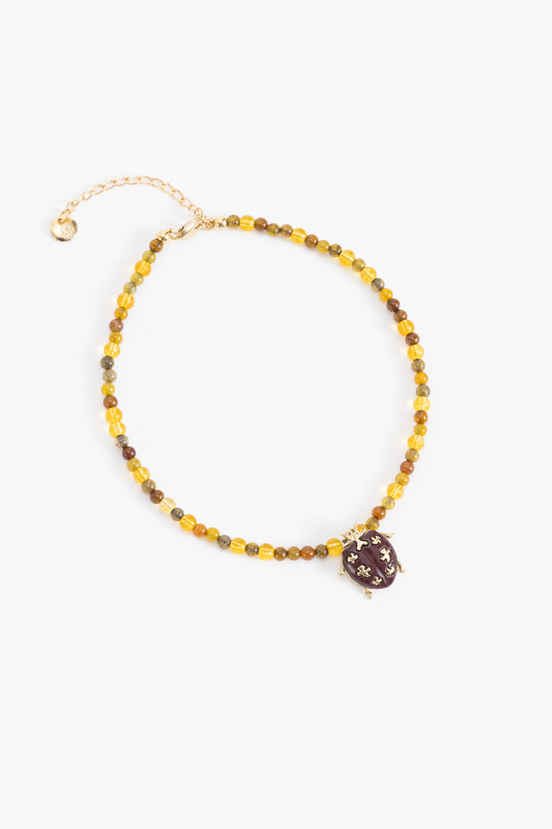 COLLAR GET LUCKY Bordo