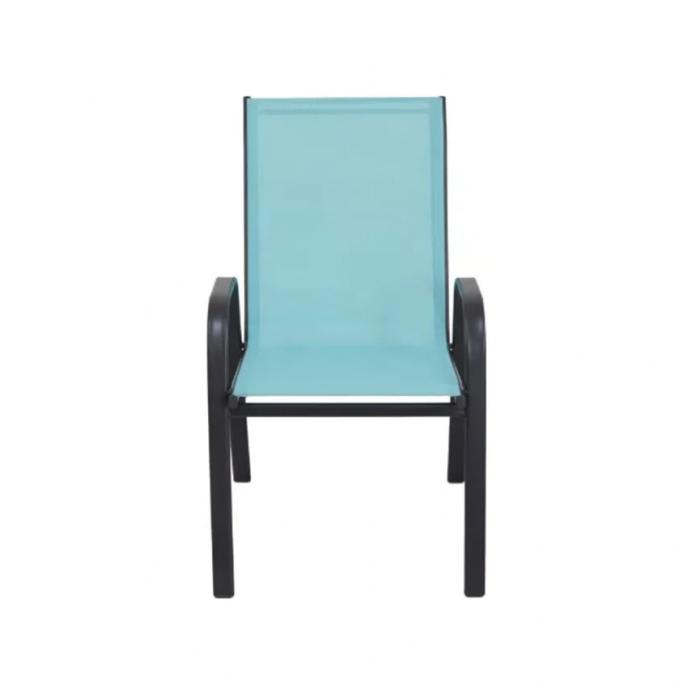 Silla de Textilina metal Turquesa