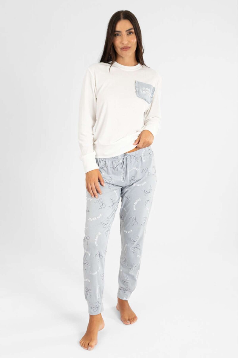 Pijama Croissants - Rosado 